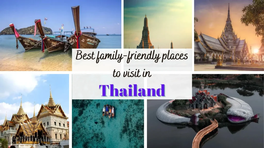 collage of images of various places of thailand