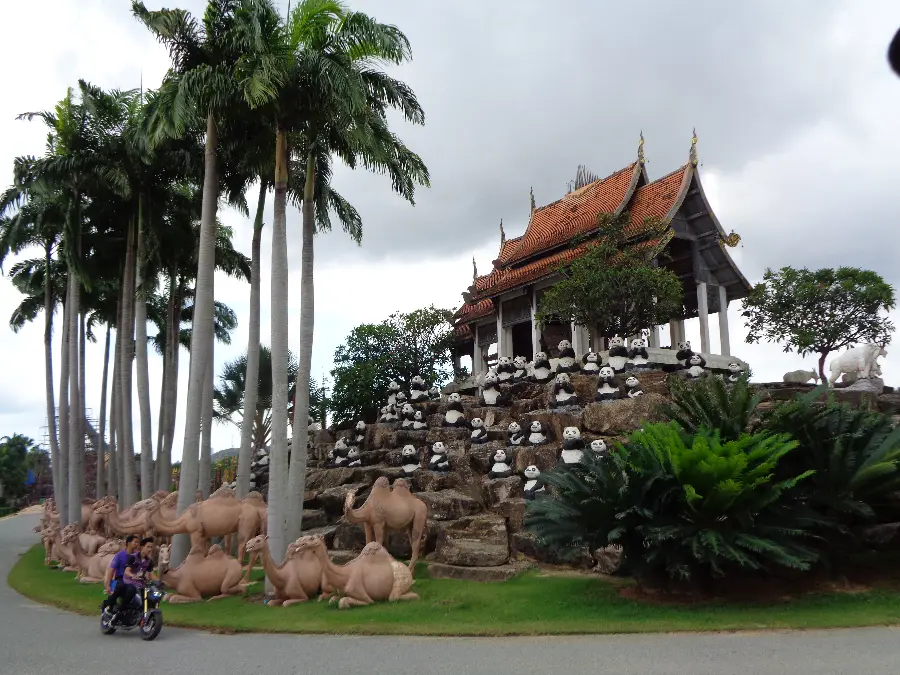 Thai temple on small hill near a road
best family friendly places in Thailand