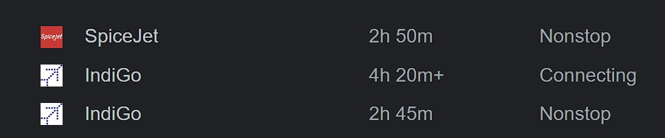 mumbai to kashmir distance - by air